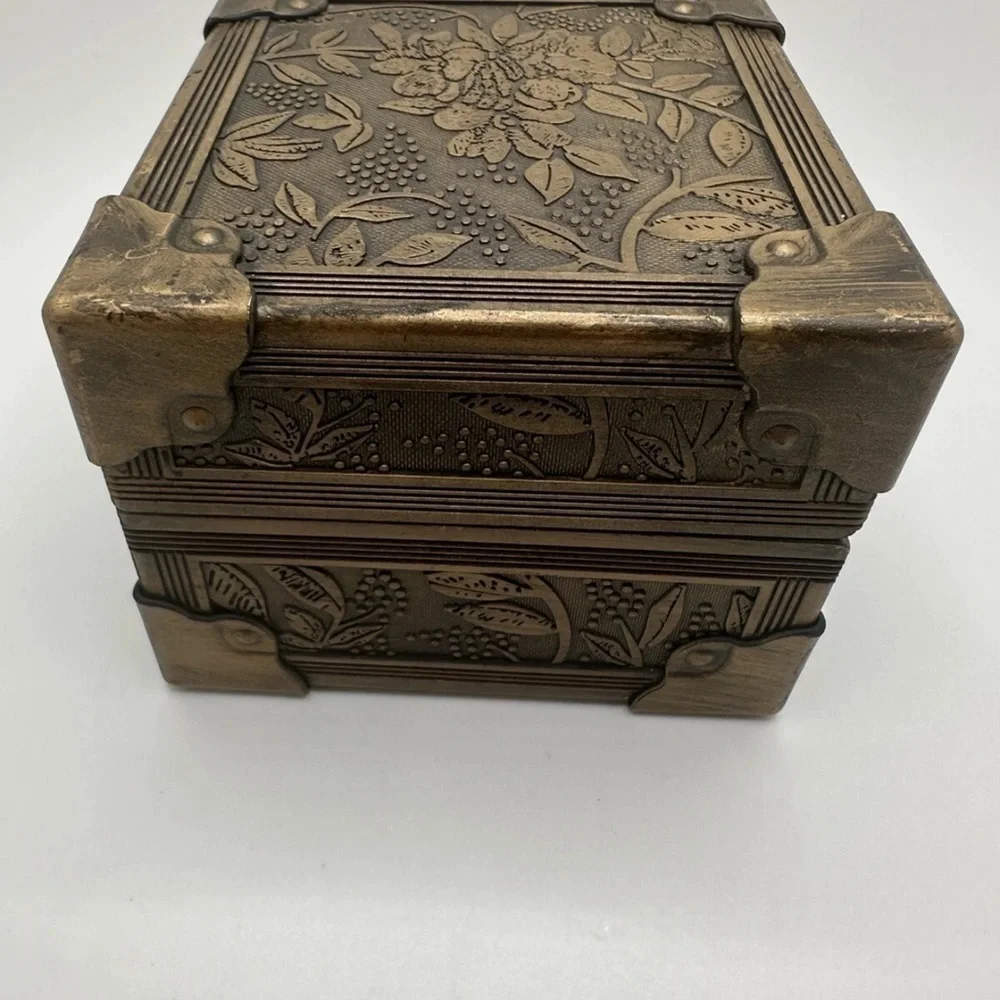 Ring Bearer Box Or Treasure Chest box Decor With Pillow Decree